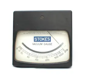 428-1352 Fj Stokes Vintage Vacuum Gauge