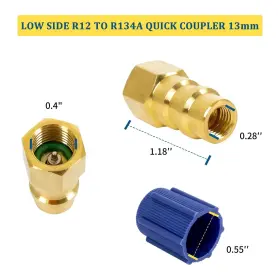 Fourtry 618528043456 R12 To R134a Conversion Fitting Adapter Kit - Retrofit With #2