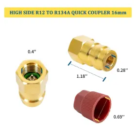 Fourtry 618528043456 R12 To R134a Conversion Fitting Adapter Kit - Retrofit With #3
