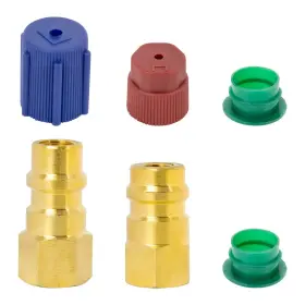 Fourtry 618528043456 R12 To R134a Conversion Fitting Adapter Kit - Retrofit With