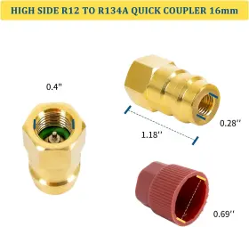 Fourtry 726084356221 R12 To R134a Conversion Fitting Adapter Kit - Retrofit #3