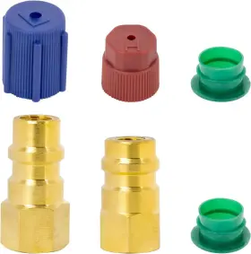 Fourtry 726084356221 R12 To R134a Conversion Fitting Adapter Kit - Retrofit