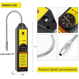Fydun 739665898447 Refrigerant Leak Detector Halogen Gas Cfc Hfc Portable Test #3