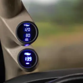 Gauges 313038755775 10 Color Digital Dual Temperature And Pressure Gauge Kit - For Boost Oil #3 Gauges 313038755775 10 Color Digital Dual Temperature And Pressure Gauge Kit - For Boost Oil #3