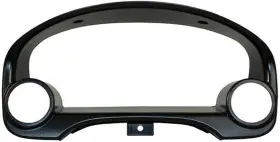 Gs-c02 Gauges Black Dual Cluster Gauge Pod Compatible With Honda Civic 1996-2000 - Abs Plastic