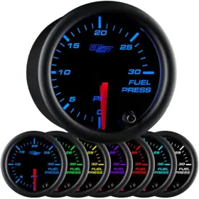 Gs-c711 Gauges 30-sm Black 7 Color 30 Psi Fuel Pressure Gauge Kit - Includes Electronic Sensor Blac