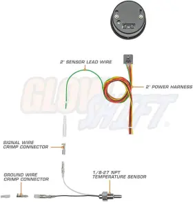 Gs-tcd06 Gauges 10 Color Digital 300 F Water Coolant Temperature Gauge Kit - Includes Electronic #2