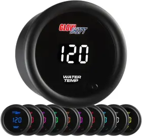 Gs-tcd06 Gauges 10 Color Digital 300 F Water Coolant Temperature Gauge Kit - Includes Electronic