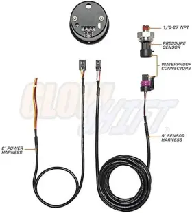 Gs-w711 Gauges 30psi-sm White 7 Color 30 Psi Fuel Pressure Gauge Kit - Includes Electronic Sensor Whit #2