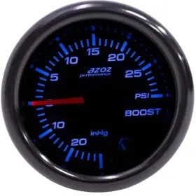 Gazoz Performance Cl-7cbopsi-gz 52mm 7 Color Psi Turbo Boost Pressure Gauge Meter W Smoke Tinted Face - Instr