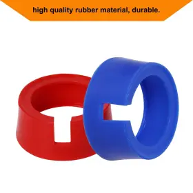 49190 Gekufa 765538778240 Boot For Yellow Jacket Hvac Gauge Boots 3-1/8 Inch 1 Pair Red Blue Ac #2