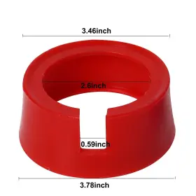 49190 Gekufa 765538778240 Boot For Yellow Jacket Hvac Gauge Boots 3-1/8 Inch 1 Pair Red Blue Ac #3