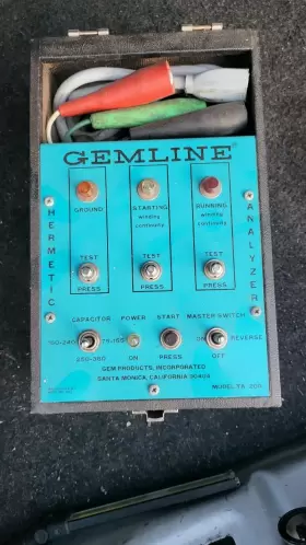 Ta-100 Gemline Model Hermetic Analyzer With Manual Very Good Condition