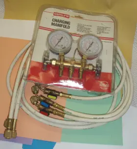 Tb427 Gemline New Charging And Testing Manifold Valve Brass Hvac Gauges Hoses