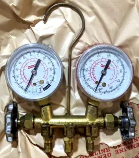 Tb428 Gemline A/c Manifold Gauge Set In Original Box #3
