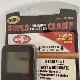 Gtsc8000 Gemtech Super Temperature Clamp Heat Sub Cool Calculator With Thermostat Gemtec #2