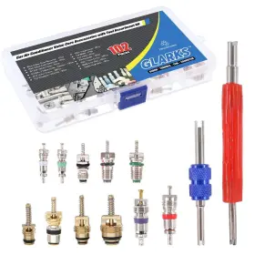 Glarks 682838484681 102pcs Car Air Conditioner Valve Core Schrader Cores Accessories A/c R1