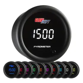 Glowshift 842559100097 10 Color Digital 2200 F Pyrometer Exhaust Gas Temperature Egt Gauge