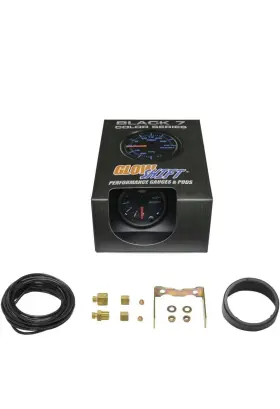 Glowshift 842559101223 Black 7 Color 30 Psi Turbo Boost/vacuum Gauge Kit - Includes Mechanical Hose