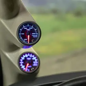 Glowshift 842559101445 Black 7 Color 260 F Transmission Temperature Gauge Kit - Includes E #3
