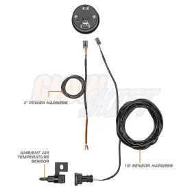 Glowshift 842559121313 10 Color Digital Air Temperature Gauge Kit - Reads Outside Temp From -40- #2