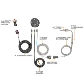 Glowshift 842559131459 10 Color Digital Dual 60 Psi Boost And Pyrometer Exhaust Gas Temperat #2