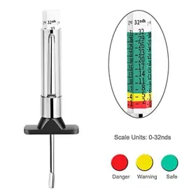 88702 Godeson 738770741105 Smart Color Coded Tire Tread Depth Gauge Pack Of10 #3