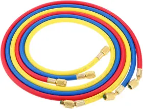 Gohantee 696397700311 R410a Ac Refrigerant Charging Hoses 70 Inch Hvac Hose Set With 1/4
