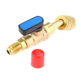 Gohantee 720310346642 R410a Air Conditioner Ball Valve 1/4 Inch Sae Adapter Hvac A/c Angled Shut-off Ba Gohantee 720310346642 R410a Air Conditioner Ball Valve 1/4 Inch Sae Adapter Hvac A/c Angled Shut-off Ba
