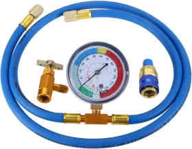 Gohantee 744759712295 R134a Recharge Hose Kit With Gauge Ac Refrigeration Recharging Can Tap R12 Gohantee 744759712295 R134a Recharge Hose Kit With Gauge Ac Refrigeration Recharging Can Tap R12