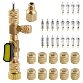 Ht0196-fba Gold Deer Valve Core Remover Installer Tool With Dual Size Sae 1/4 And 5/16 Port Co