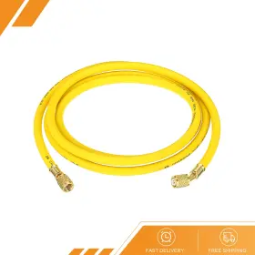 Gryfton 669739216245 1/4 Sae Refrigerant Charging Hose 8ft 500 Psi 2500 Manifold Gauge Yellow Gryfton 669739216245 1/4 Sae Refrigerant Charging Hose 8ft 500 Psi 2500 Manifold Gauge Yellow