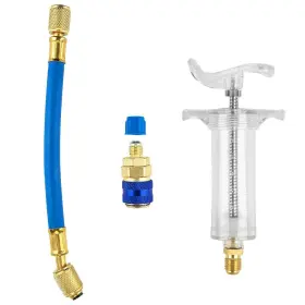 Guteauto 768510309678 Ac Oil Injector Kit With Quick Coupler 1/4 Inch Sae Connector Dye To