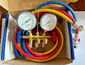 39248 Harbor Freight R134a R502 Manifold Gauge Set Hvac A/c Charging Service #2