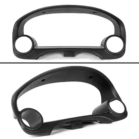 Cb-1626 Hecasa Cluster Bezel Compatible With 1996-2000 Honda Civic Black 2-gauge Dual Gauge