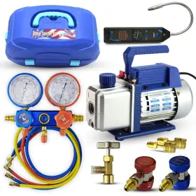 R134 Hiatsu 898734770602 Hvac Vacuum Pump Kit 4.5cfm Air Ac And Gauge Set With
