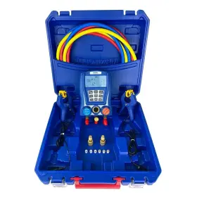 Wk-6889-l Hiatsu Digital Manifold Gauge Hvac Refrigeration Heavy Duty With 2 Wired Temperature