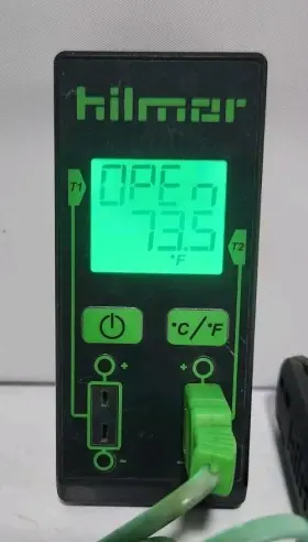 Drot2tcc Hilmor 1839106 Dual Temperature Digital Gauge With One Clamp On Probe Hvac Ac #2