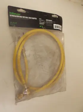 1839142 Hilmor 885363014495 Refrigeration Hose With Ball Valve Adapter 60 Inch Yellow #2