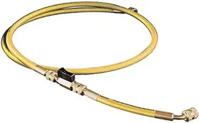 1839142 Hilmor 885363014495 Refrigeration Hose With Ball Valve Adapter 60 Inch Yellow