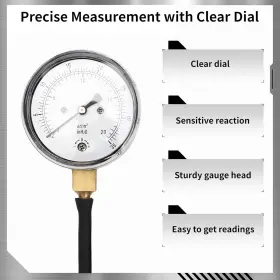 Homaisson 313100736787 Pressure Gauge Kit For Natural Gas Or Lp Manifold T #3