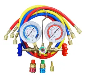 R404a Hoteche 702730594575 R12 R22 R134a Manifold Gauge Set 3 Inch Hvac A/c Refrigeration Chargi