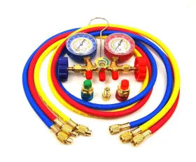 Ca-hd83 Hoteche R12 R22 R134a R502 Manifold Gauge Set Hvac A/c Charging Service 59 Inch Long H