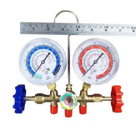 Ca-hd85 Hoteche R12 R22 R134a R404a Manifold Gauge Set 3 Inch Hvac A/c Charging Service 59 #2