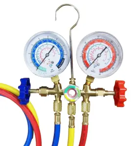 Ca-hd85 Hoteche R12 R22 R134a R404a Manifold Gauge Set 3 Inch Hvac A/c Charging Service 59 #3
