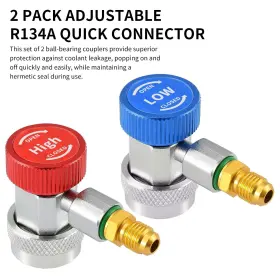 Huazu 731235765913 R134a Quick Coupler Adapter Fittings Hp And Lp Connecto #2