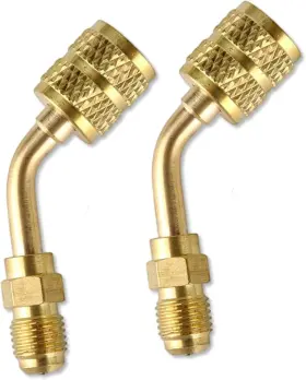 Huguwdy 445008317331 R410a Adapter Mini Split 5/16 To 1/4 Hvac For Air Conditioner And Hose Co