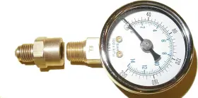 Hvac Parts Hp081119-10 Oil Burner Fuel Pressure Test Gauge 0-200 Psi Fits Beckett Suntec Webster