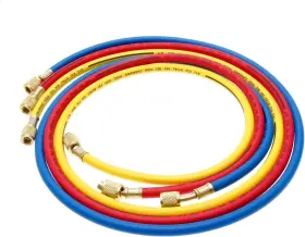 Hz-monstar 445004545554 Ac Charging Hoses Tube 60 Inch Refrigerant Hose 1/4 Sae Thread Fits For
