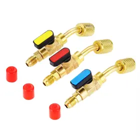 Hz-monstar 709930836986 Air Conditioner Angled Compact Shutoff Ball Valve R410a R134a Hvac Hz-monstar 709930836986 Air Conditioner Angled Compact Shutoff Ball Valve R410a R134a Hvac